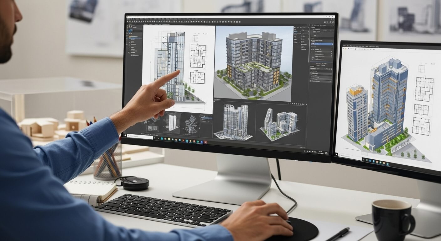 인허가에 필요한 서류를 컴퓨터에서 챙기는 사람